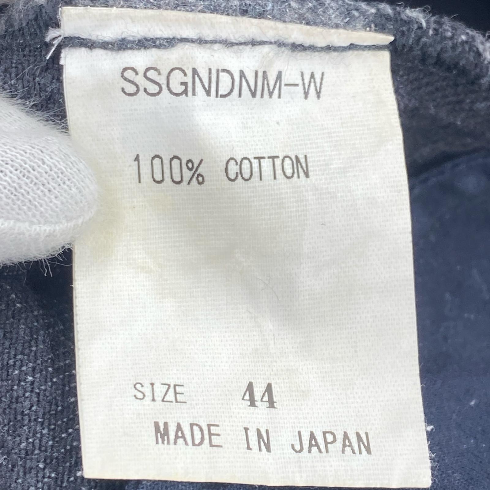 デニムパンツ SOSHIOTSUKI SCRAPED DENIM PANTS SSGNDNM-W 黒 44 ブラック