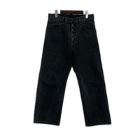 デニムパンツ SOSHIOTSUKI SCRAPED DENIM PANTS SSGNDNM-W 黒 44 ブラック