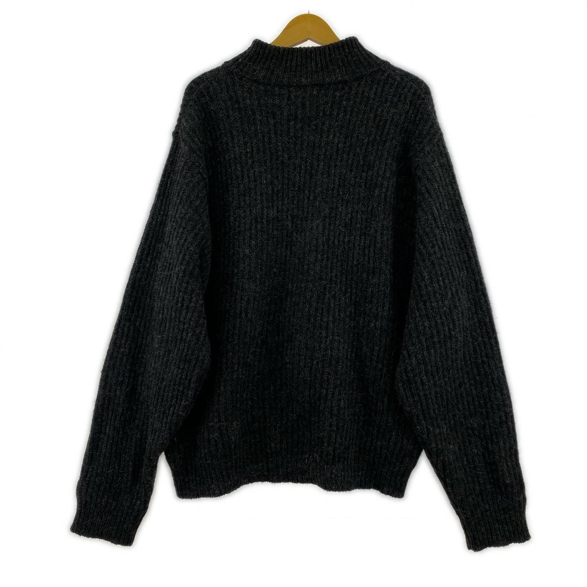 ニット 80s USA製 ドライバーズニット アルパカ混 GRY グレー