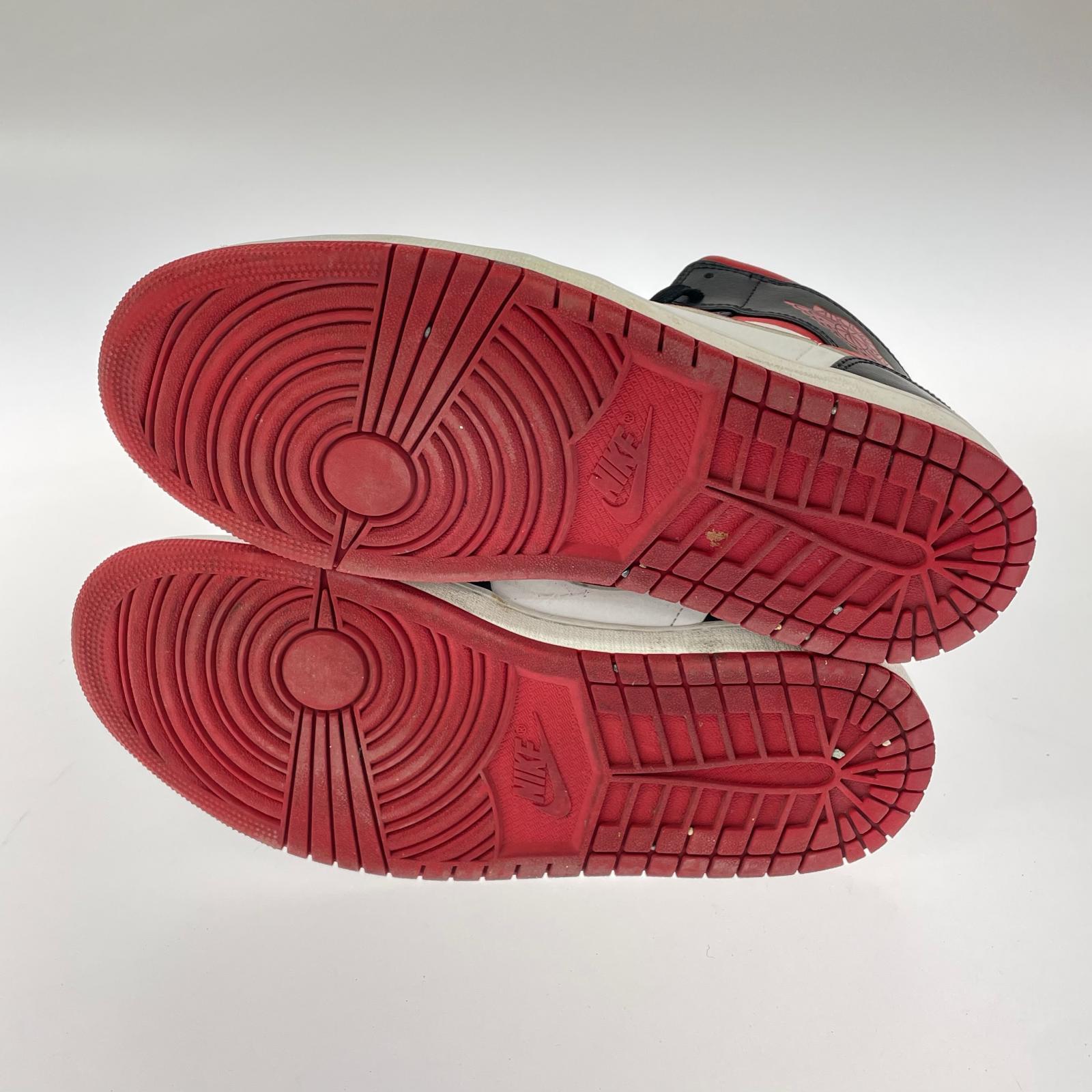スニーカー Nike Air Jordan 1 Mid "White/Gym Red Black" 28cm (US10 UK9 1/2 EU46) ブラック