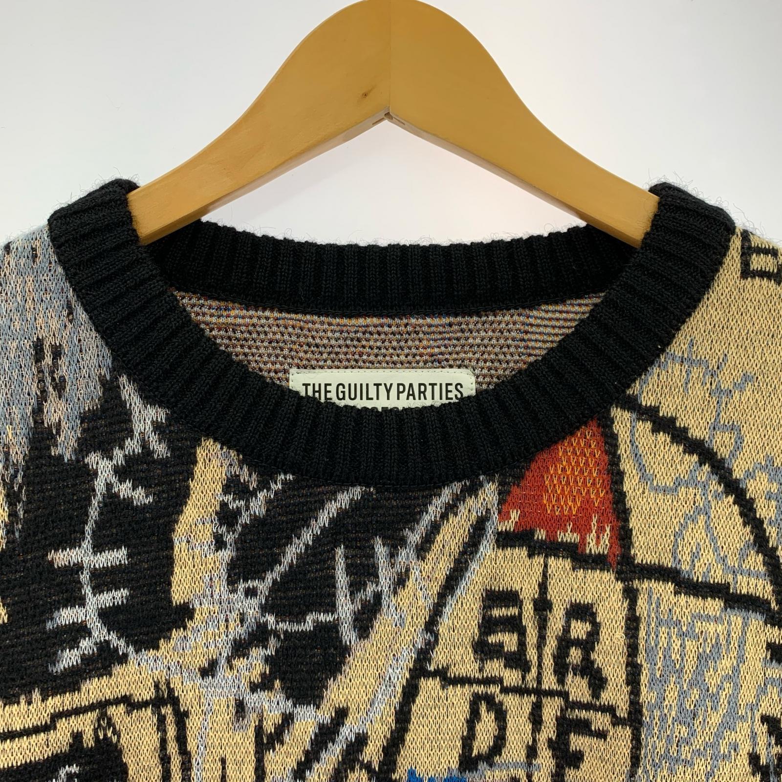 その他トップス WACKO MARIA BASQUIAT ニット L L ブラック