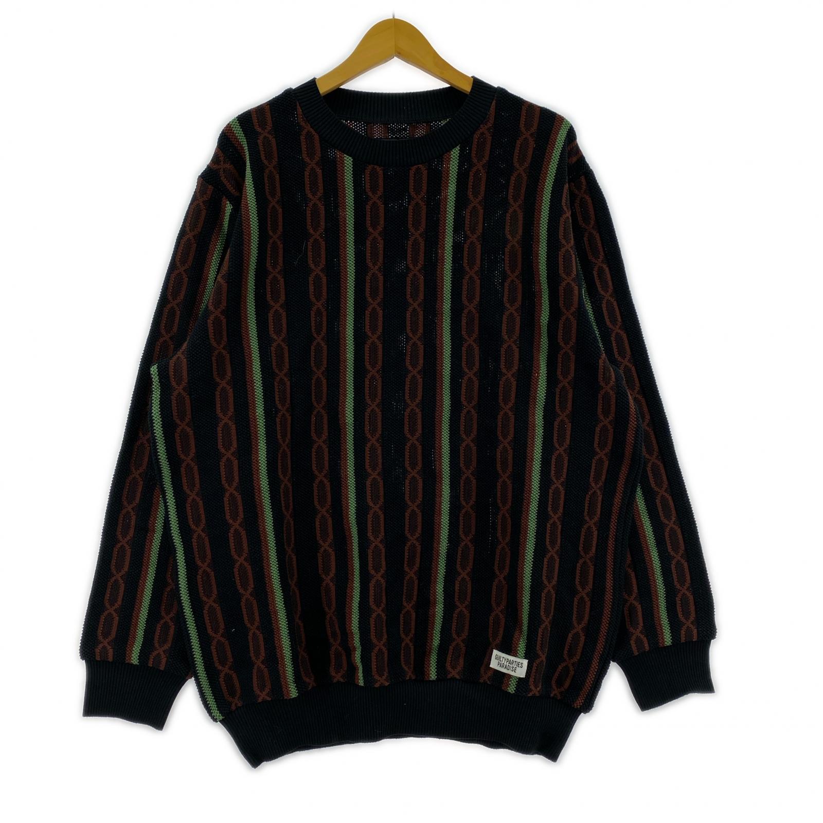 その他トップス WACKO MARIA ニット ブラウン L L ブラック