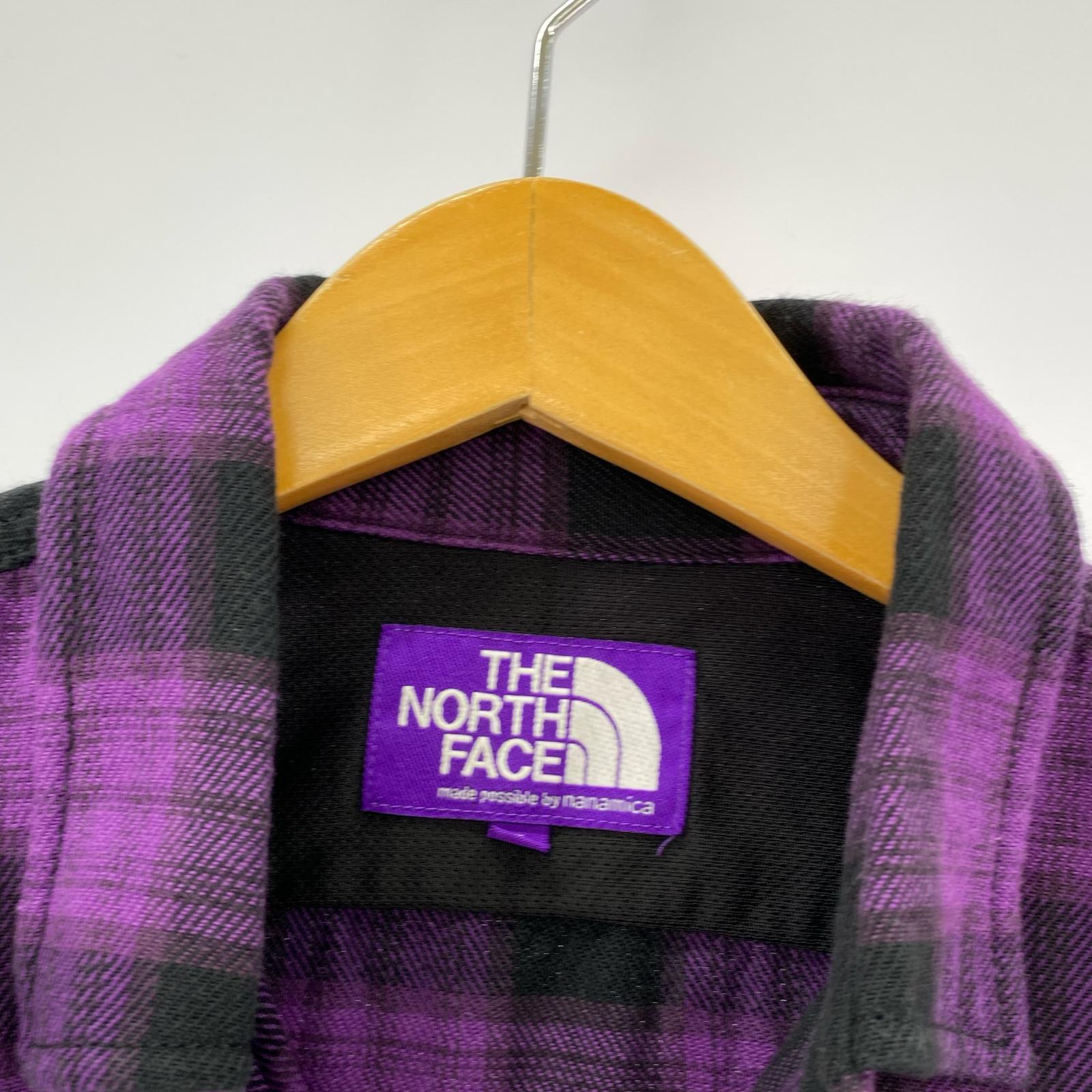 長袖シャツ Twill Check Shirt/S/紫 S