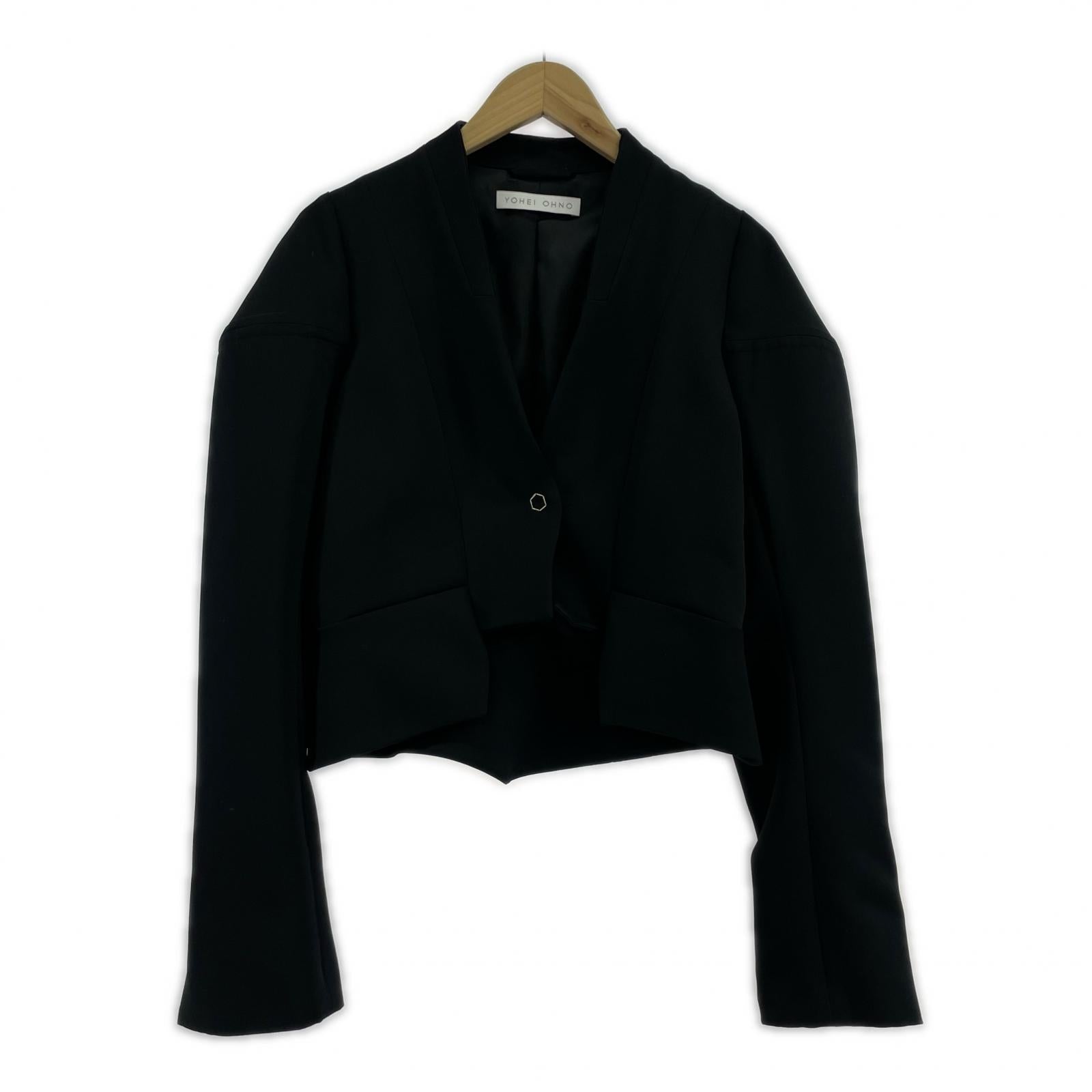 テーラードジャケット YOHEI OHNO TEL AVIV SHORT JACKET 黒 (38) 38 ブラック