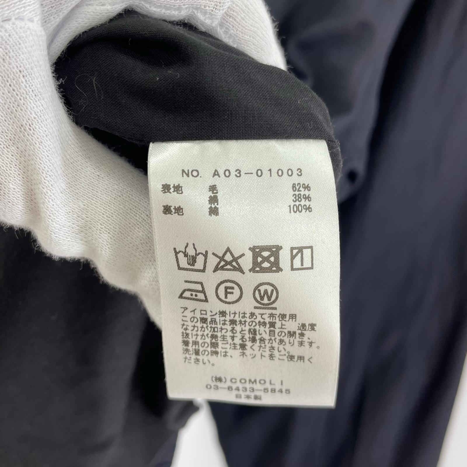 ブルゾン 24AW ウールシルク スイングトップ 3 3 ネイビー