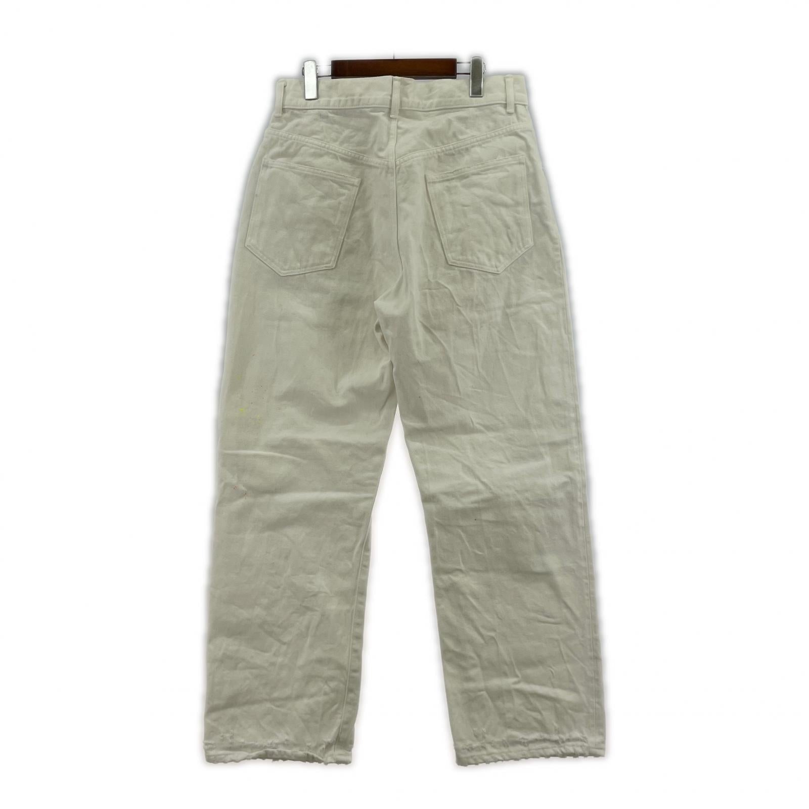 デニムパンツ 24AW DAMAGE DENIM STRAIGHT 5P PANTS 2 2 ホワイト