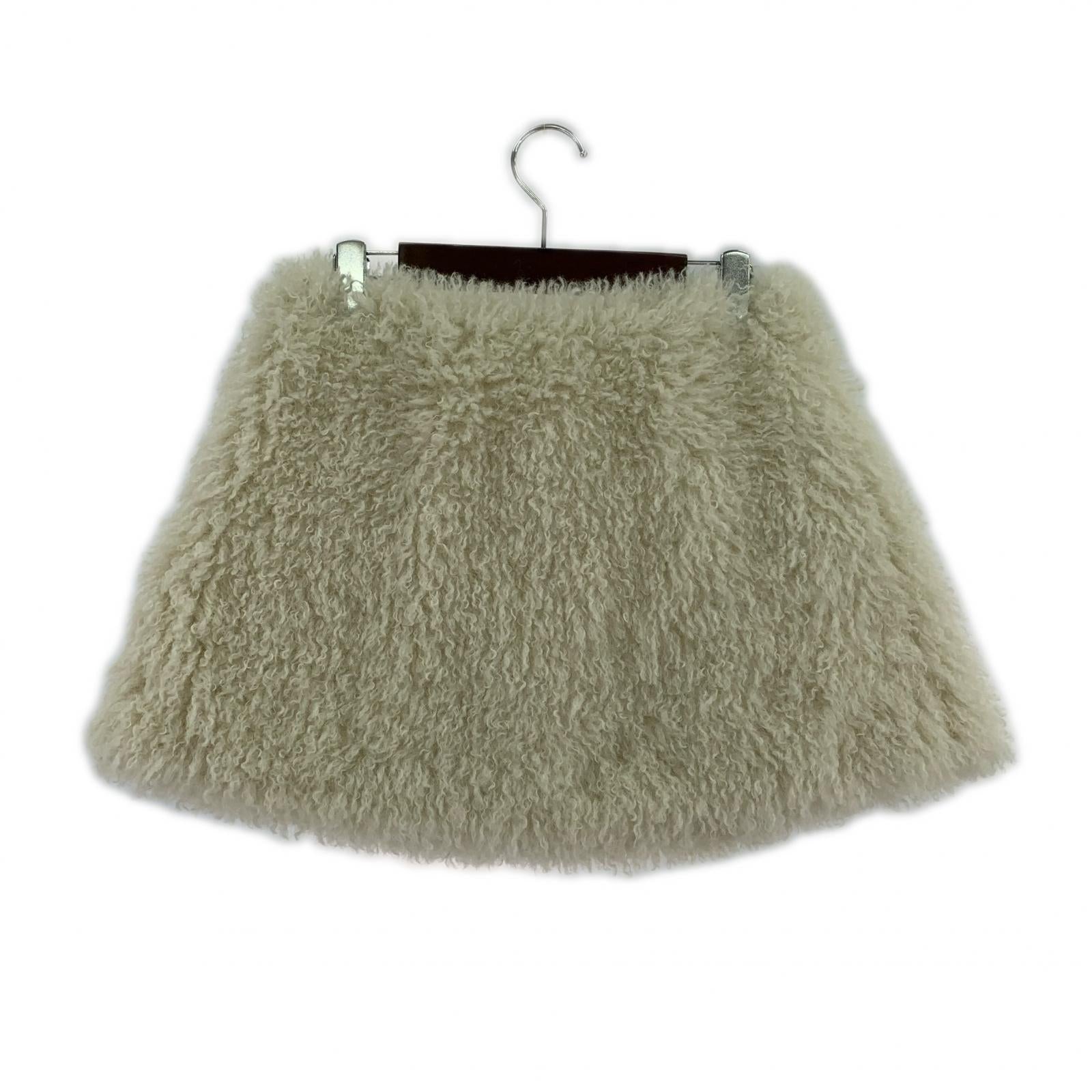 ミニスカート KISHIDA MIKI poodle fur mini skirt ホワイト フリー ホワイト