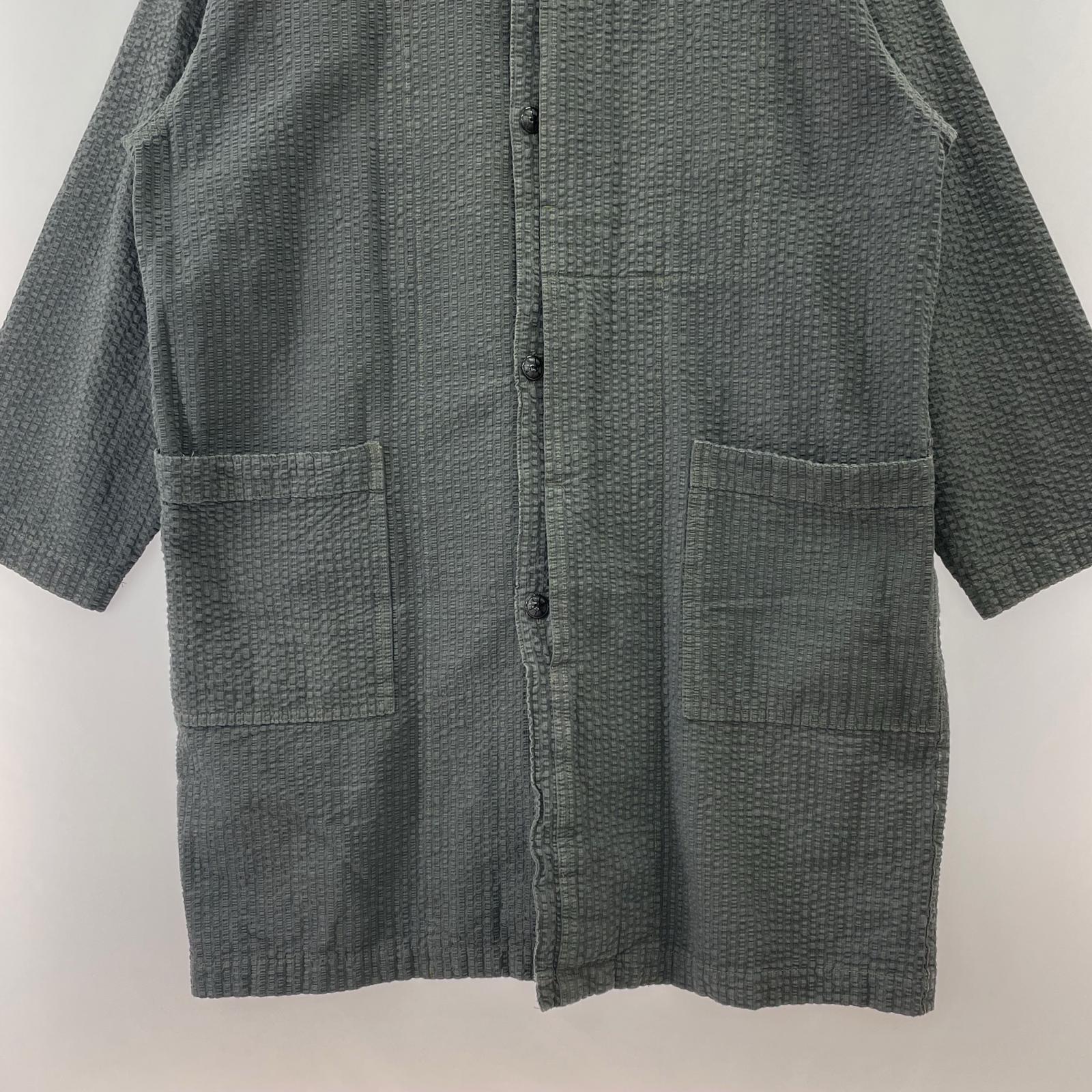 ジャケット SEERSUCKER COAT ストライプ コート M グレー M グレー
