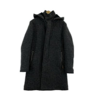 ジャケット HOODED FLY FRONT COAT ネイビー (2) 2 グレー