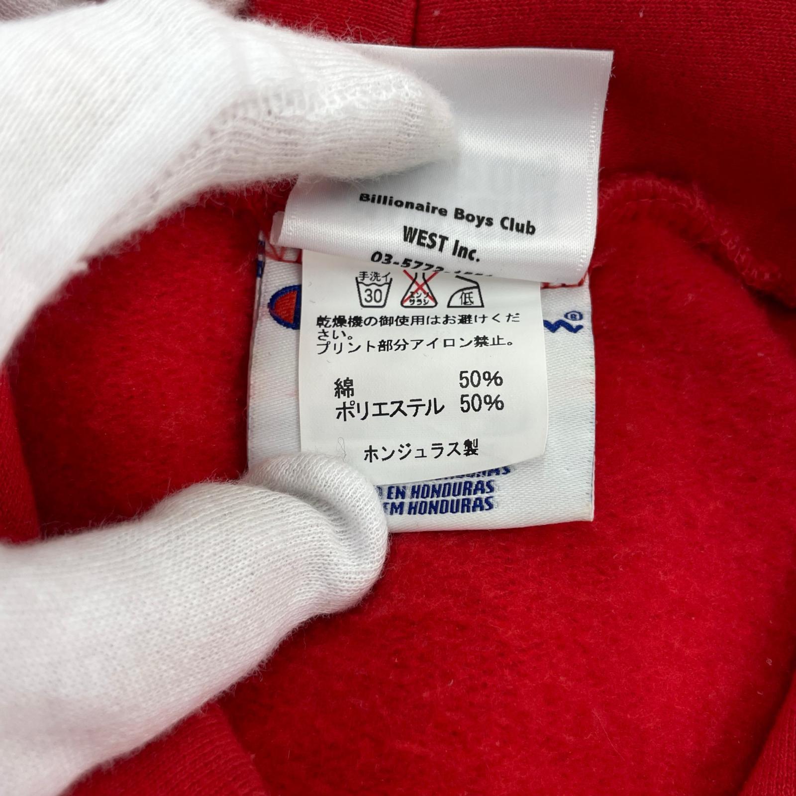 パーカー x champion M レッド