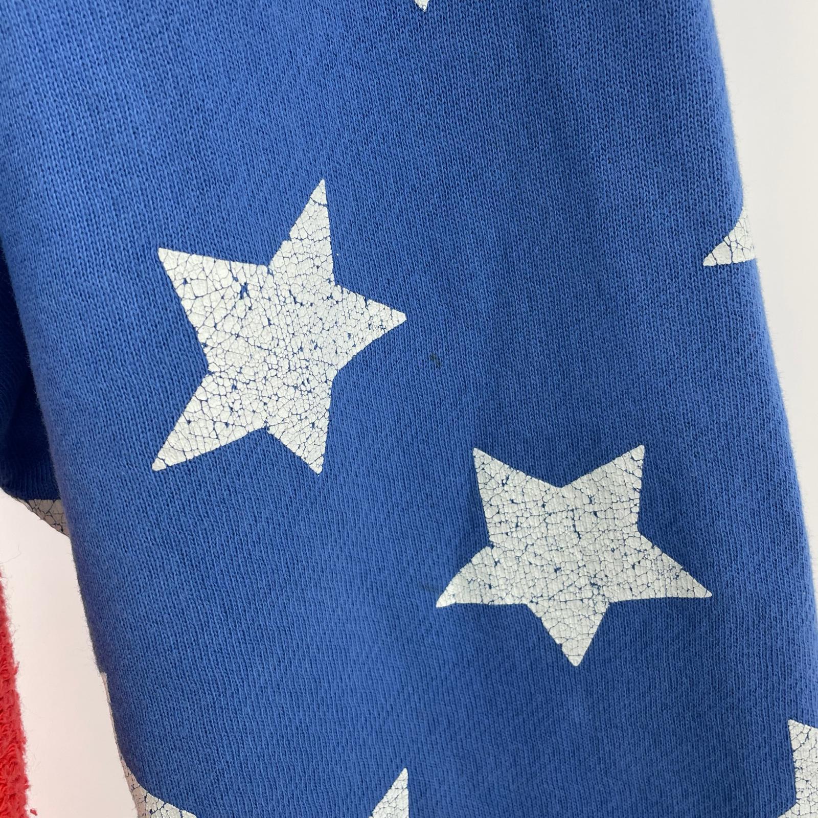 パーカー ERL Stars And Stripes Swirl Hoodie Blue L