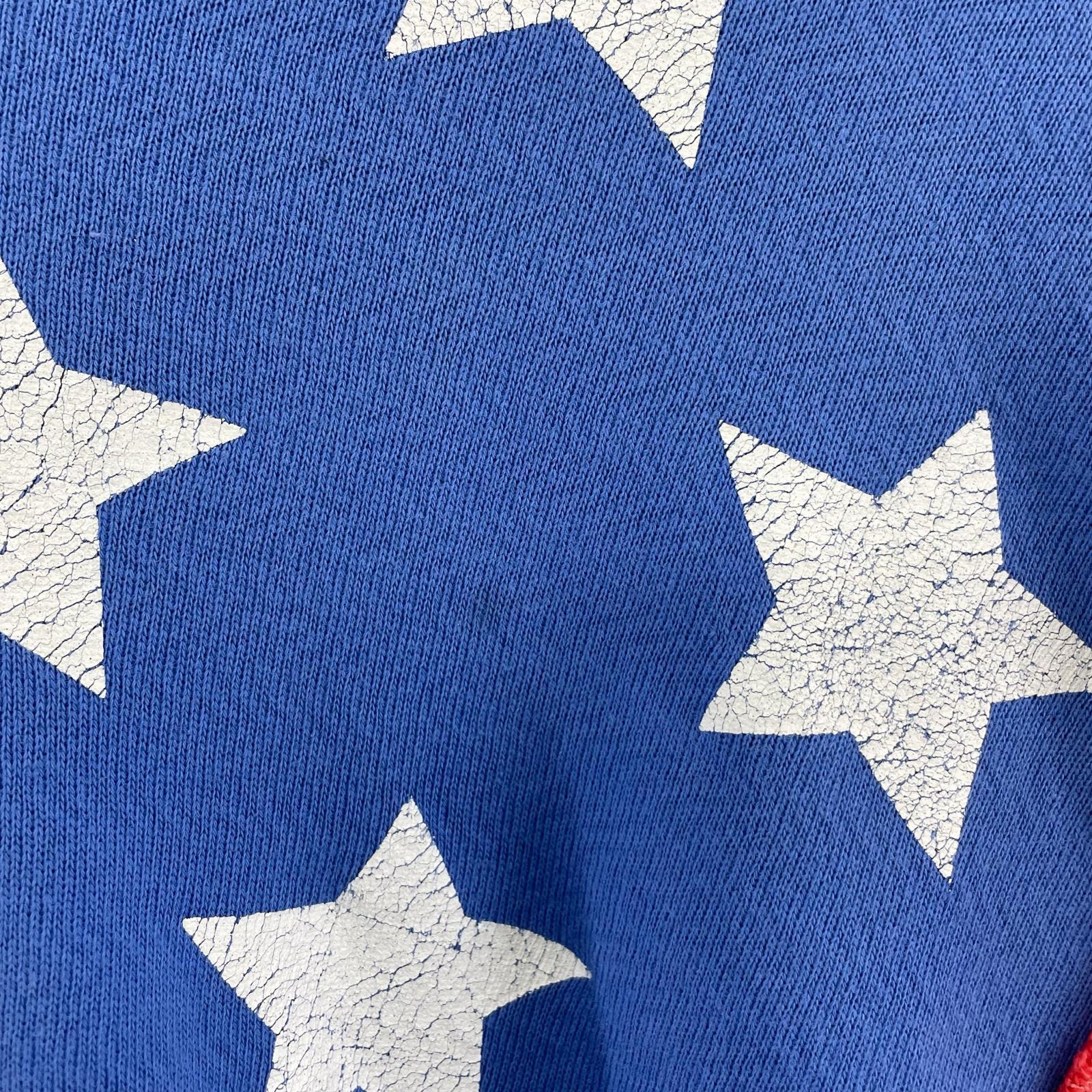 パーカー ERL Stars And Stripes Swirl Hoodie Blue L
