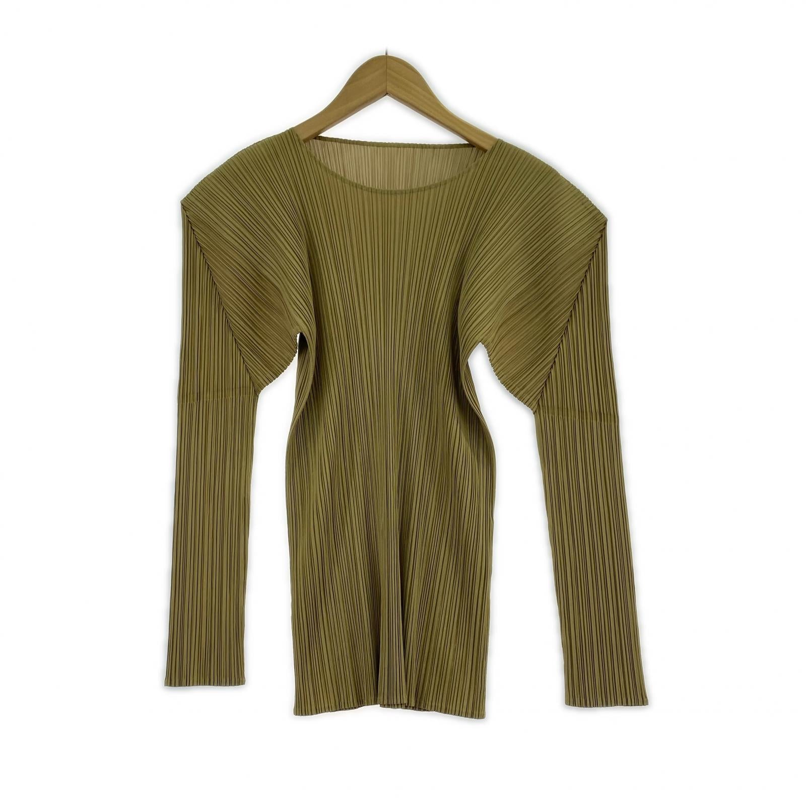 長袖Tシャツ PLEATS PLEASE プリーツカットソー F フリー