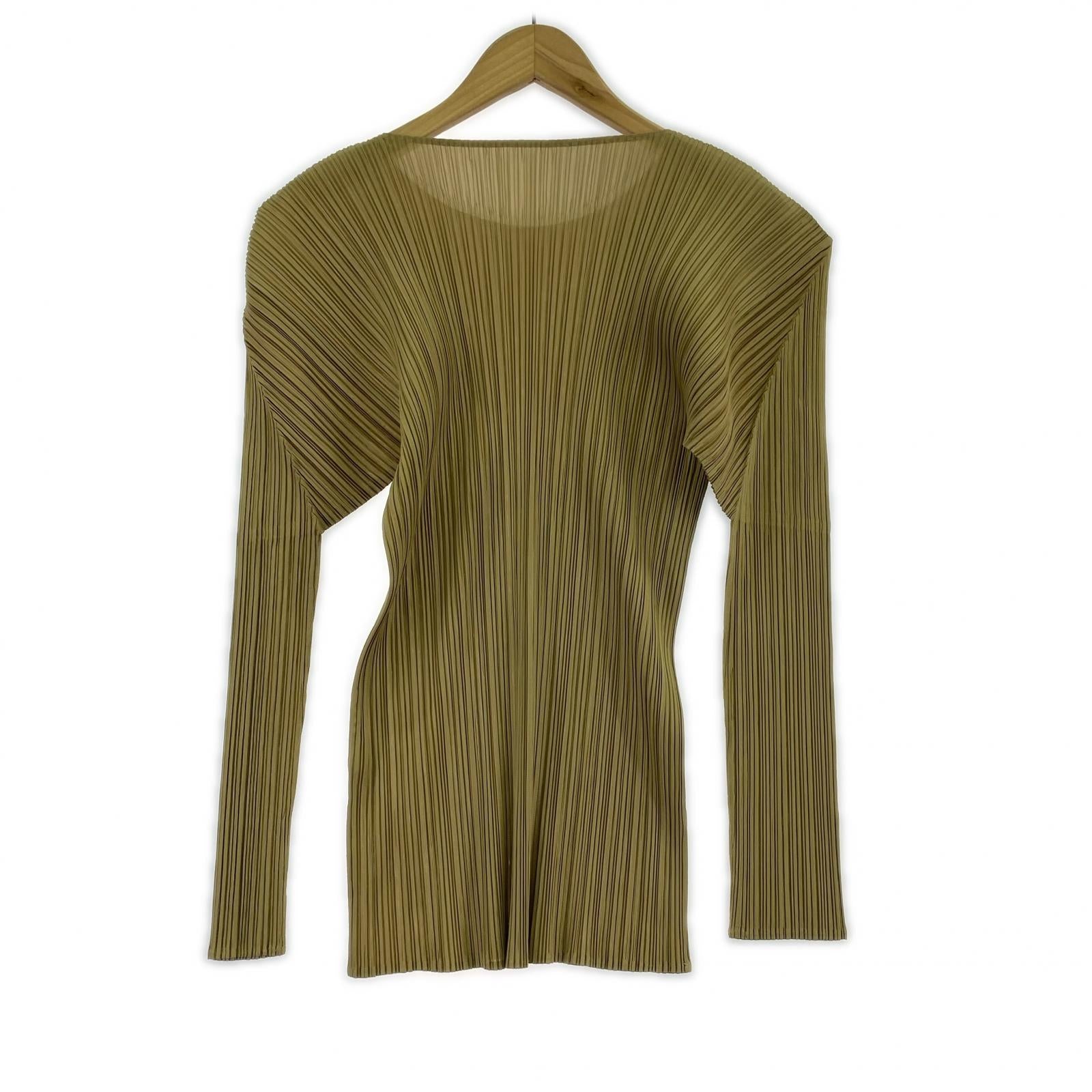 長袖Tシャツ PLEATS PLEASE プリーツカットソー F フリー
