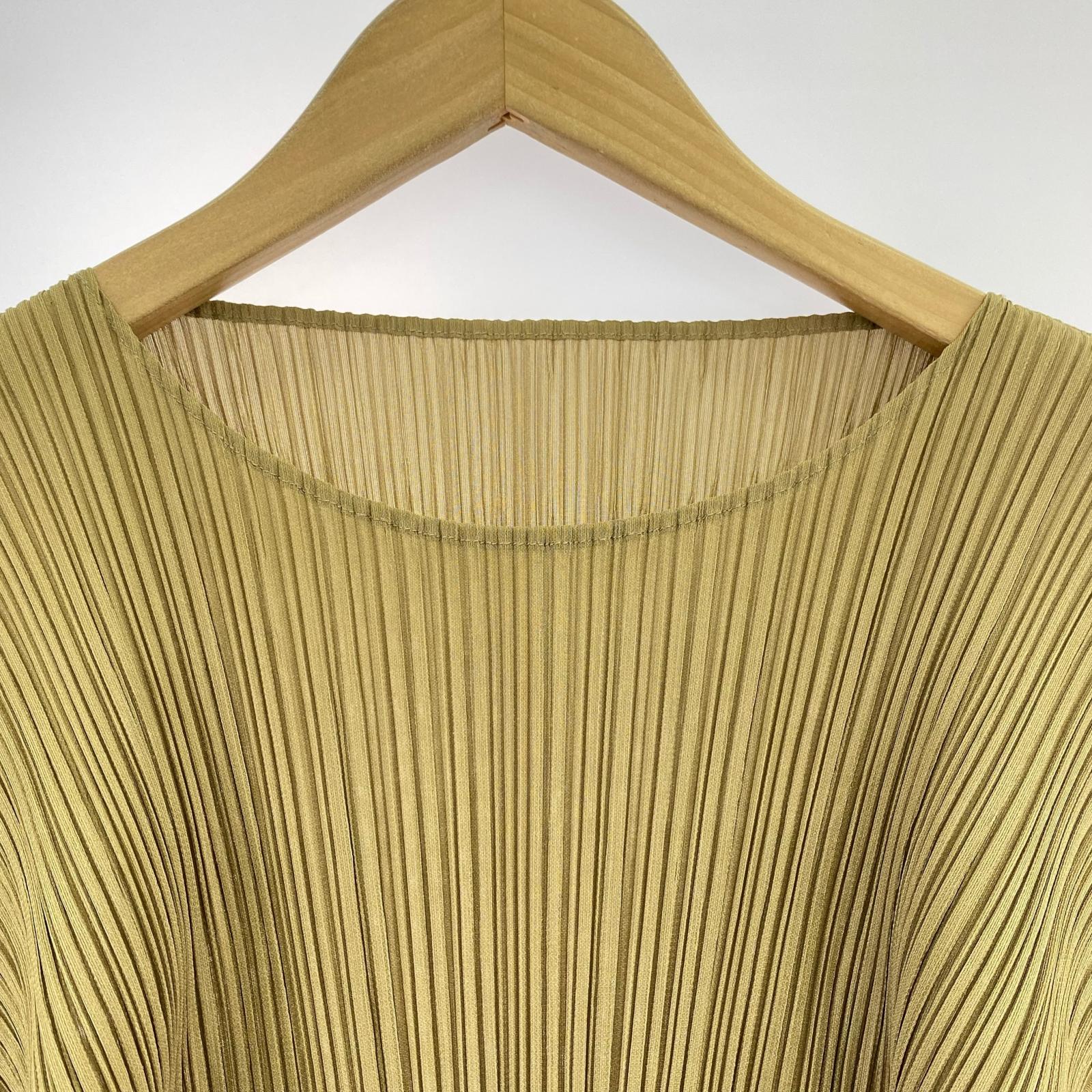 長袖Tシャツ PLEATS PLEASE プリーツカットソー F フリー