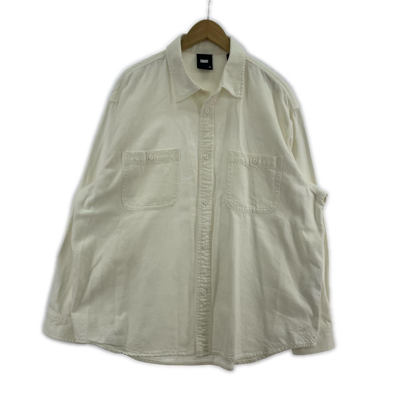 長袖シャツ KITH デニムシャツ XL ホワイト ホワイト