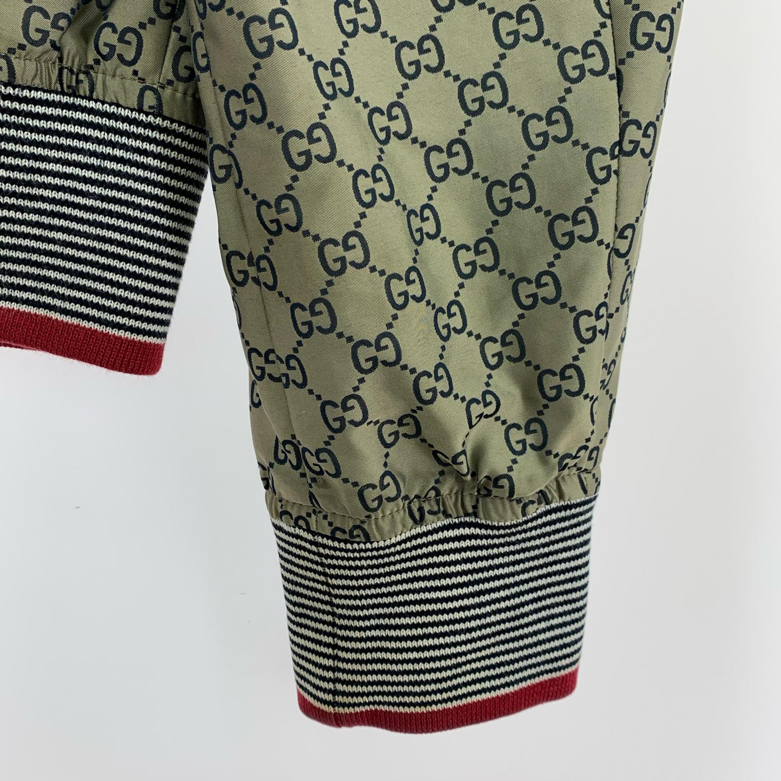 GUCCI GG柄ナイロンジップアップJKT 44