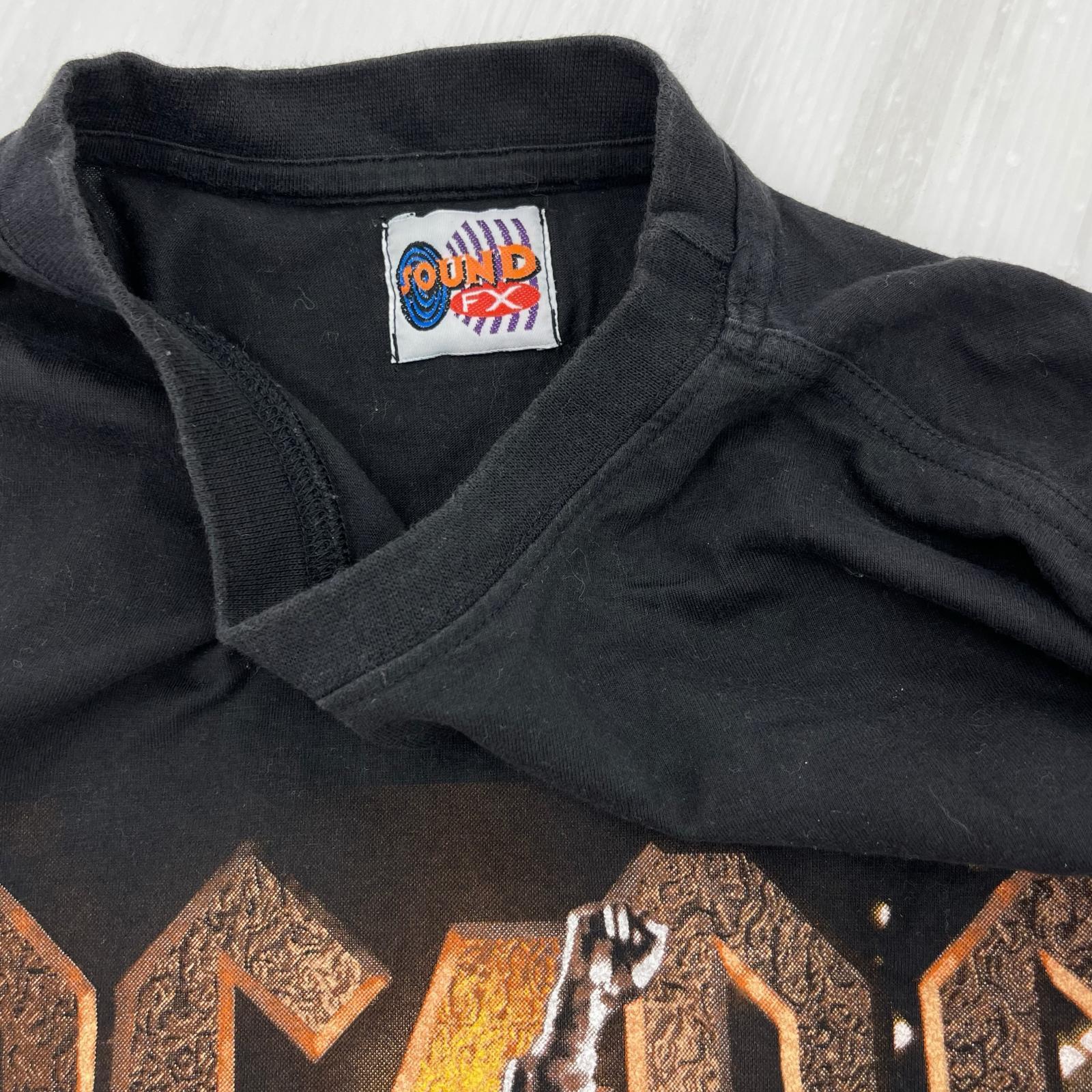 半袖Tシャツ AC DC band tee S ブラック