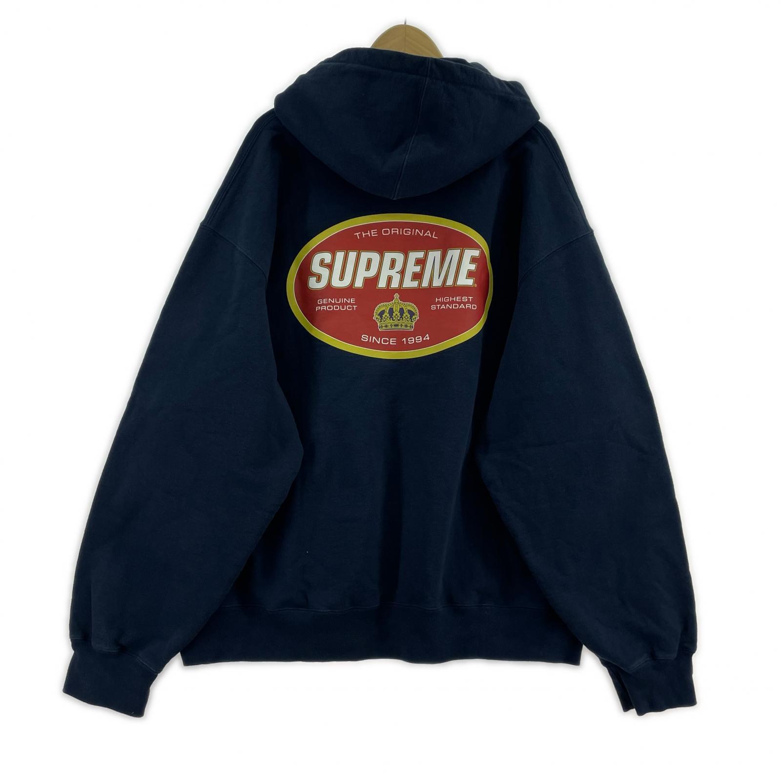パーカー Supreme 23FW crown XXL ネイビー