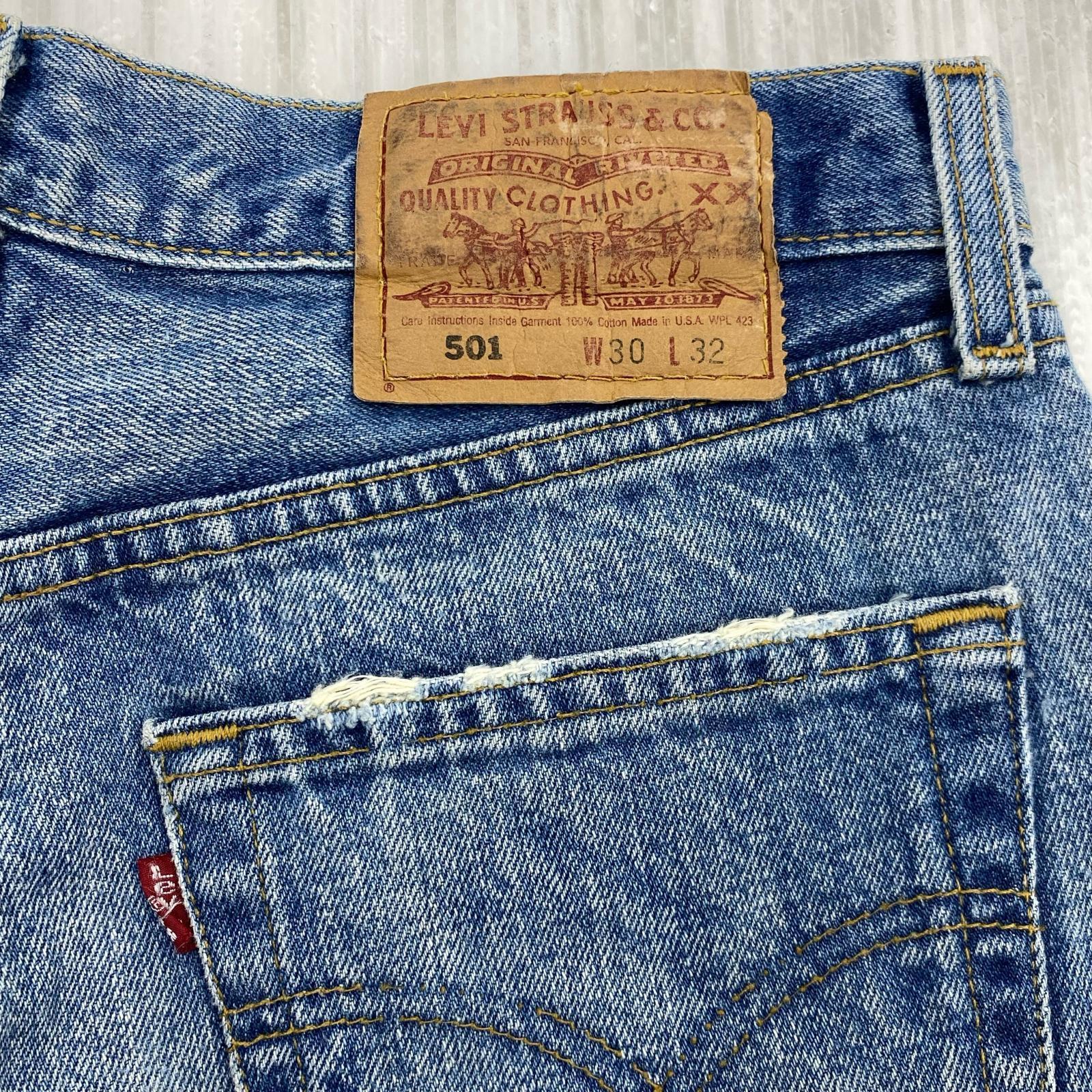 デニムパンツ 501 スモールe USA製 (W30)