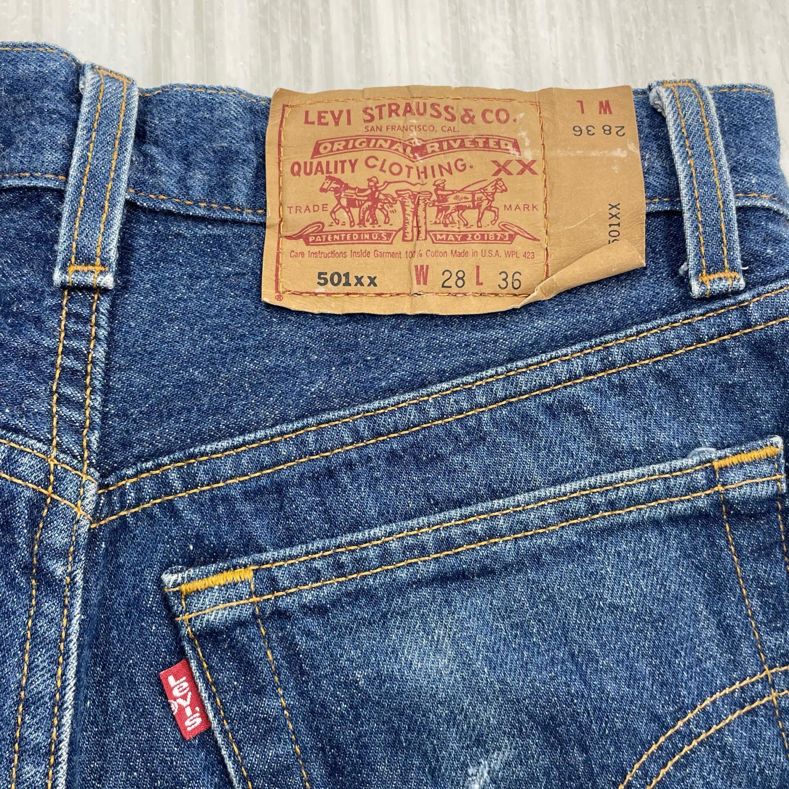 デニムパンツ 501XX USA製 94年(W28L36) 28 ブルー