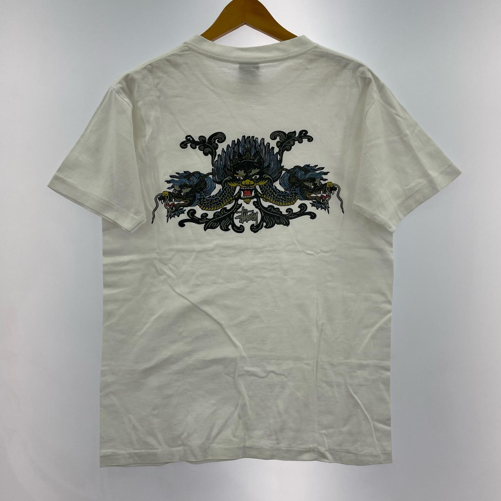半袖Tシャツ 90s-00s USA製 紺タグ期 ドラゴン Tシャツ(M) ホワイト M