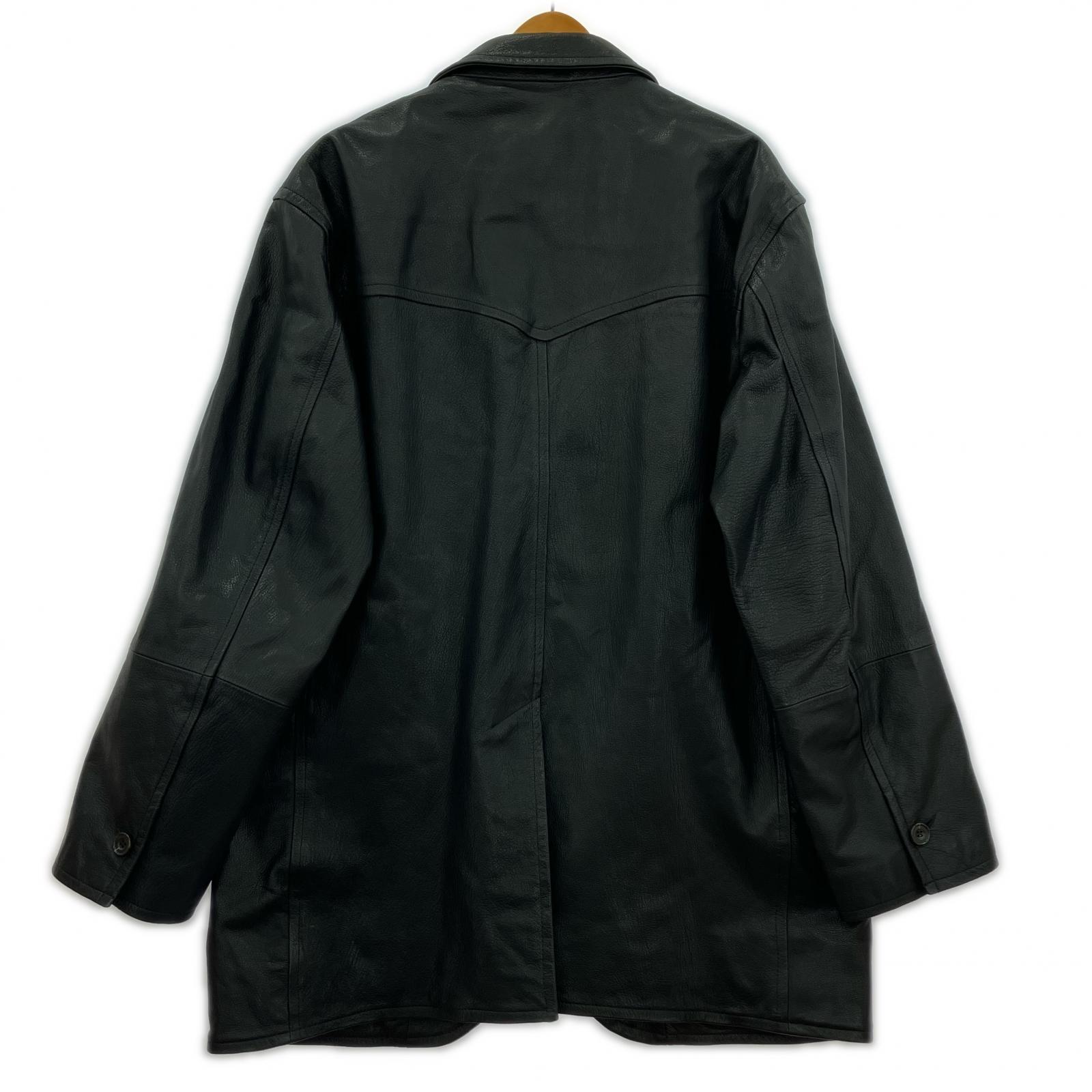 レザージャケット xEDIFICE Western Tailored Coat ブラック