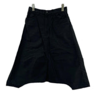 パンツ リネン混 サルエルパンツ ブラック