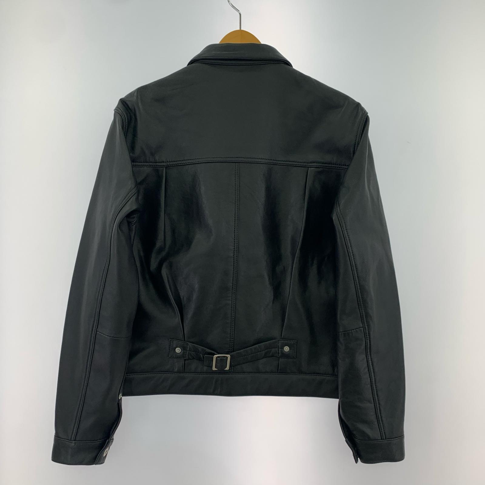 レザージャケット Salt&Pepper LEATHER TRUCKERS (M) M ブラック