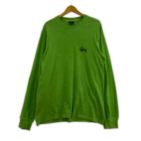 長袖Tシャツ USA製 製品染めL/STee M グリーン M グリーン