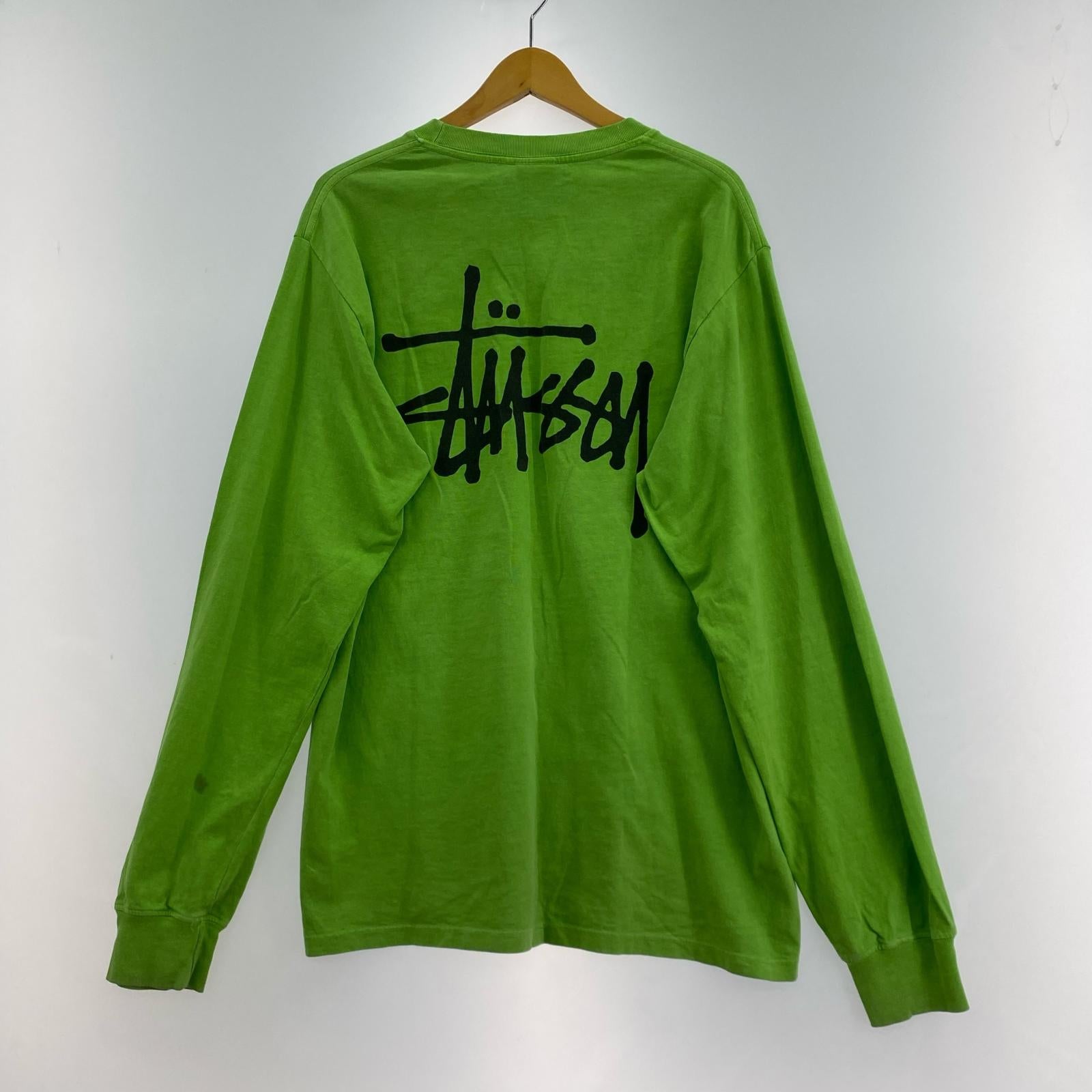 長袖Tシャツ USA製 製品染めL/STee M グリーン M グリーン