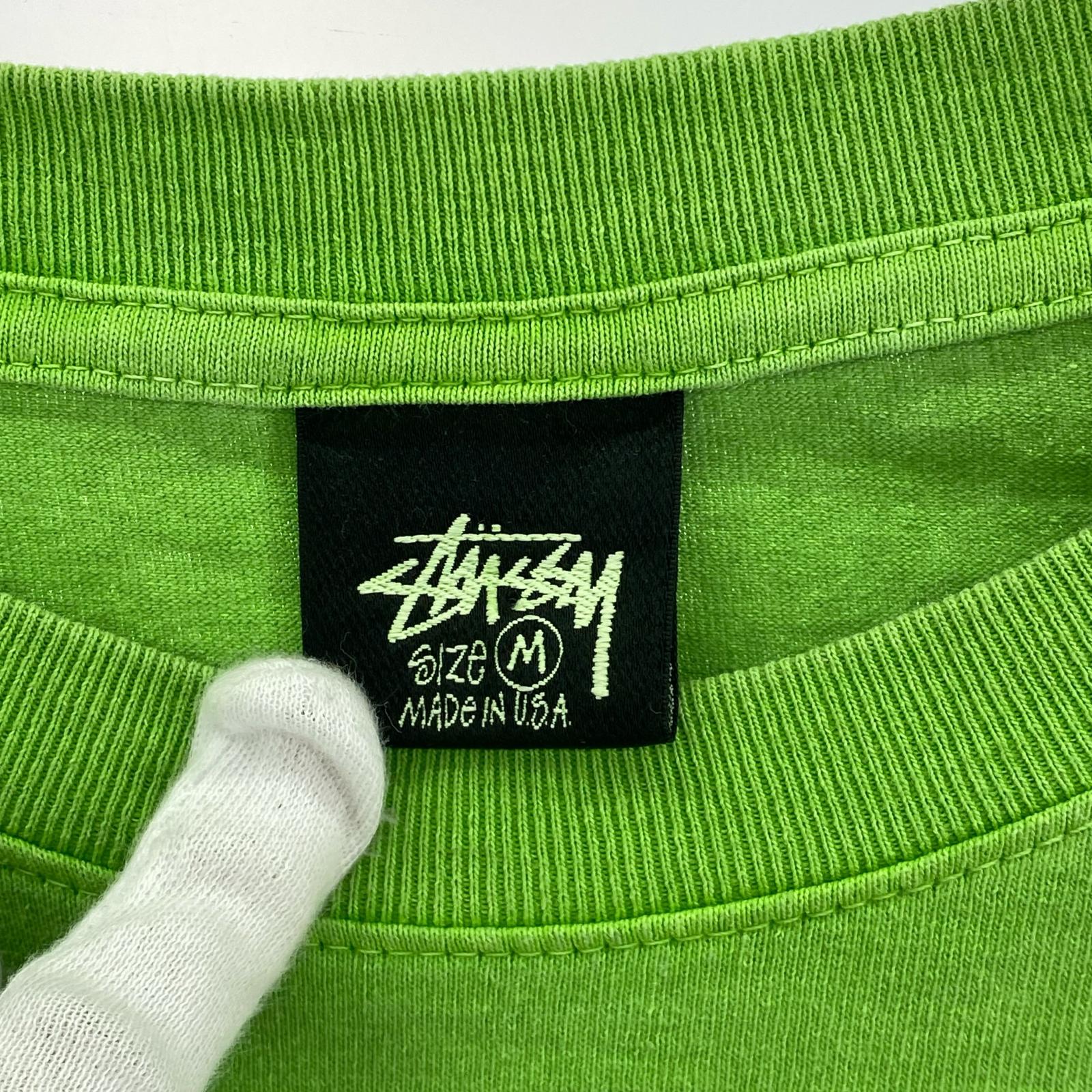 長袖Tシャツ USA製 製品染めL/STee M グリーン M グリーン