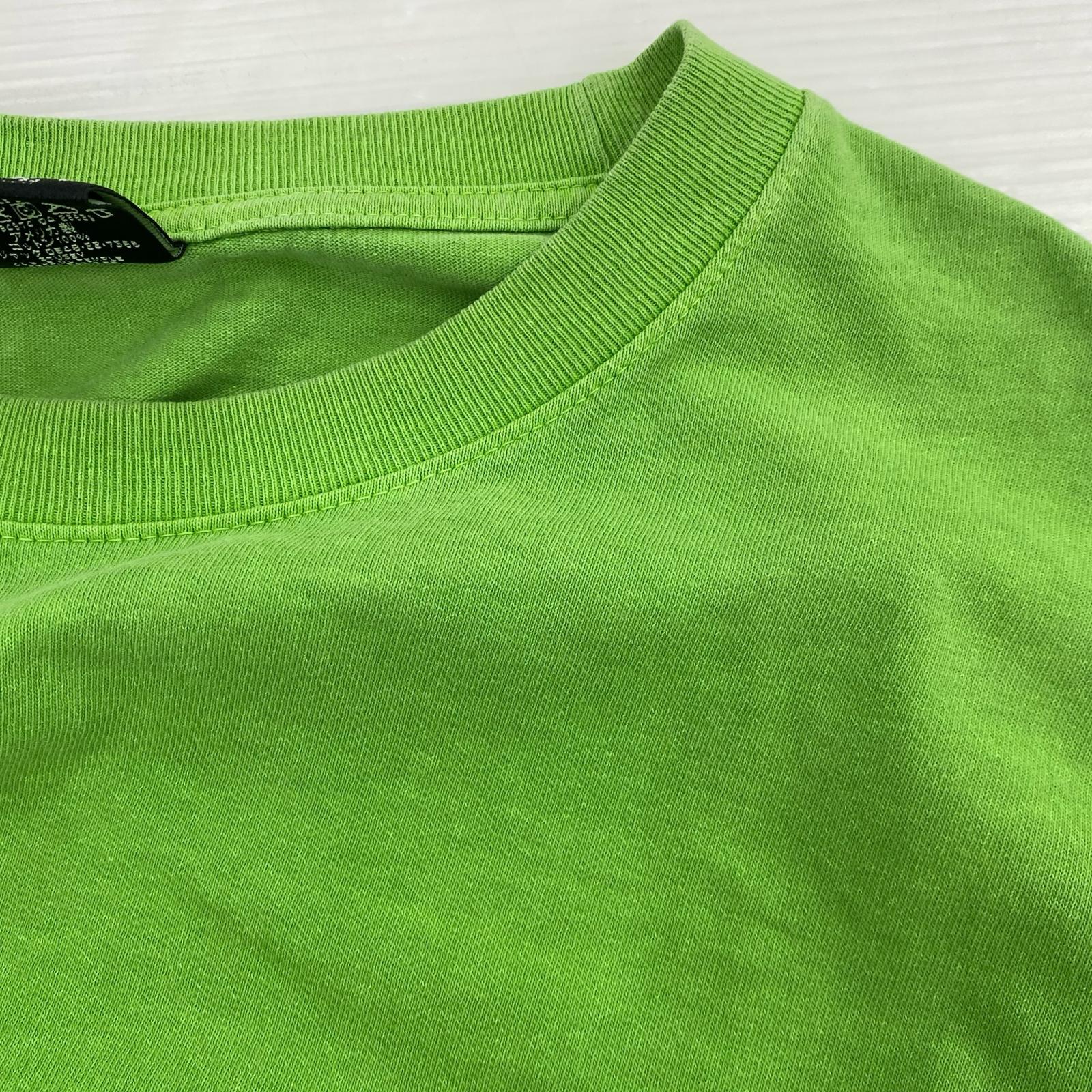 長袖Tシャツ USA製 製品染めL/STee M グリーン M グリーン