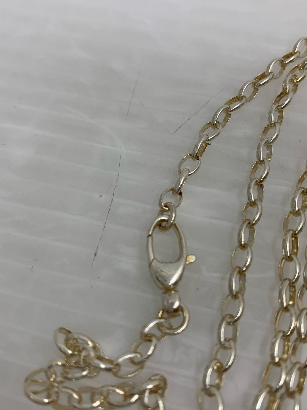 インターロッキング シルバーネックレス