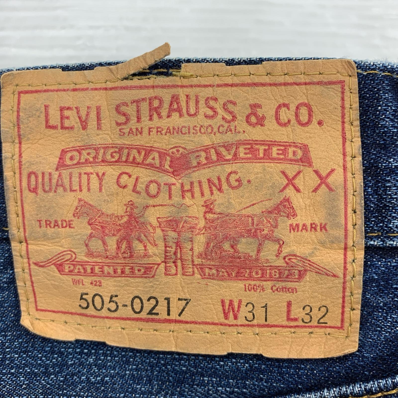 デニムパンツ 505-0217 w31 ブルー