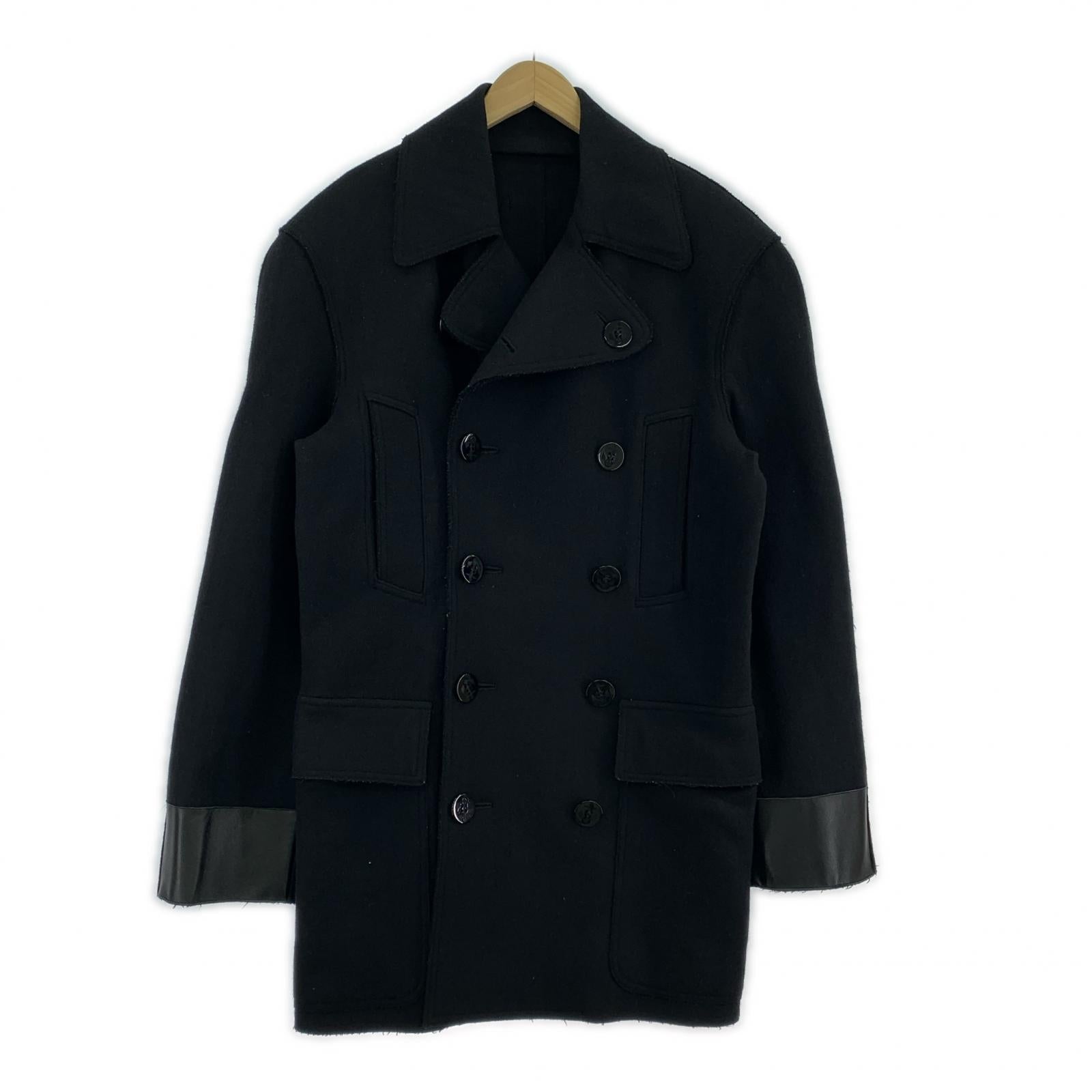 ジャケット HOMME Pコート(48) 48 ブラック