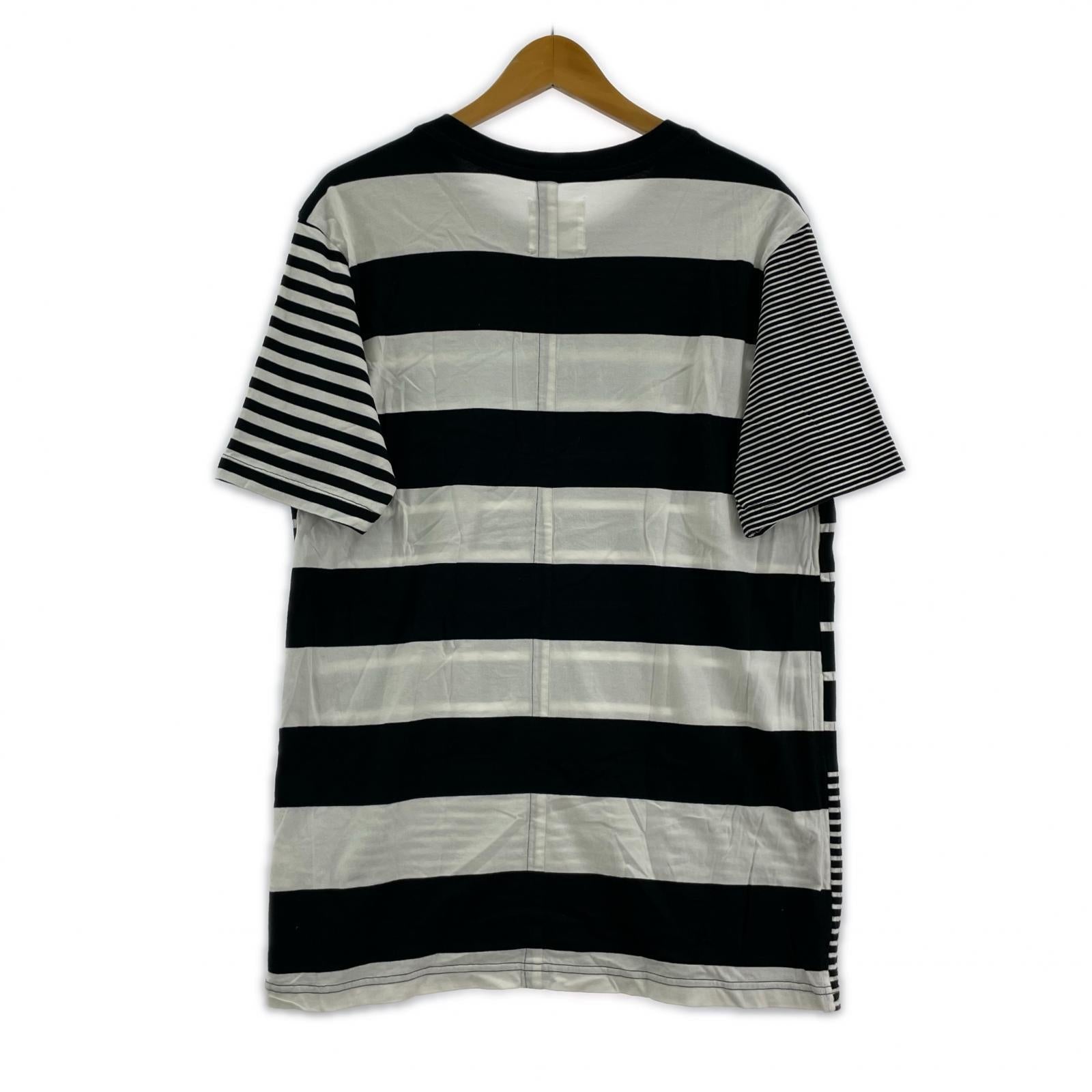 半袖Tシャツ ボーダー 白黒 ブラック