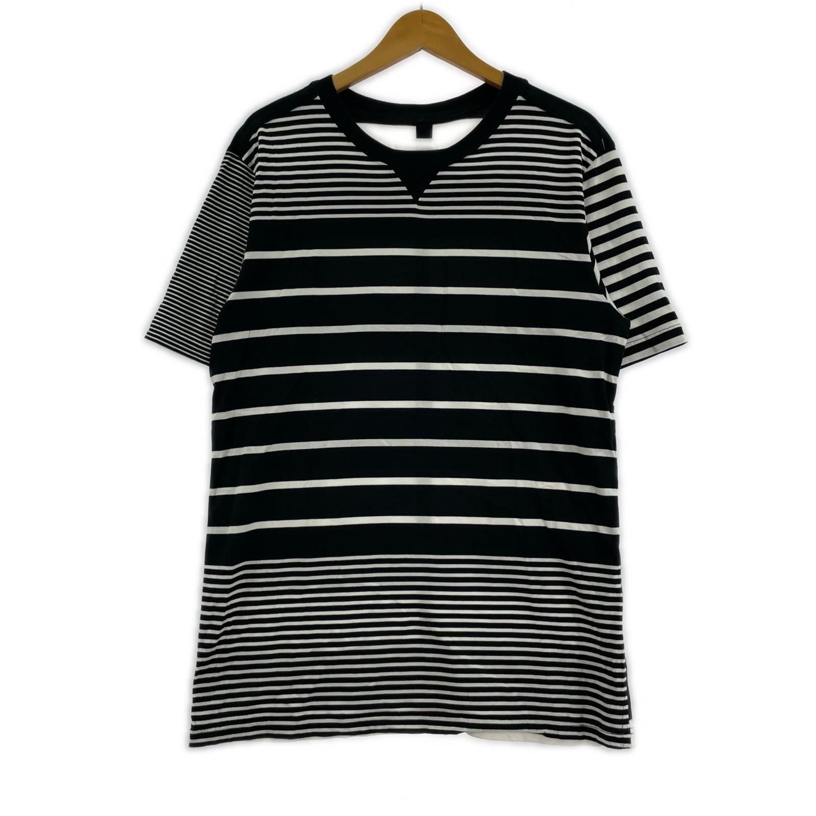 半袖Tシャツ ボーダー 白黒 ブラック