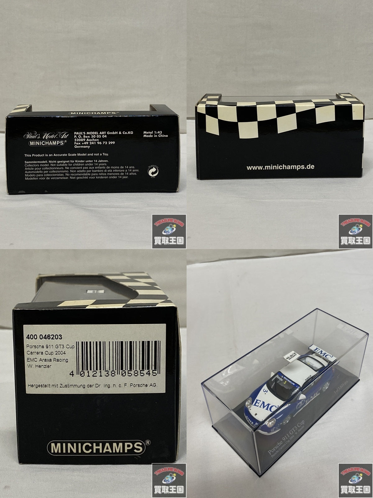 ミニチャンプス Porsche 911 GT3 Cup スケールカー