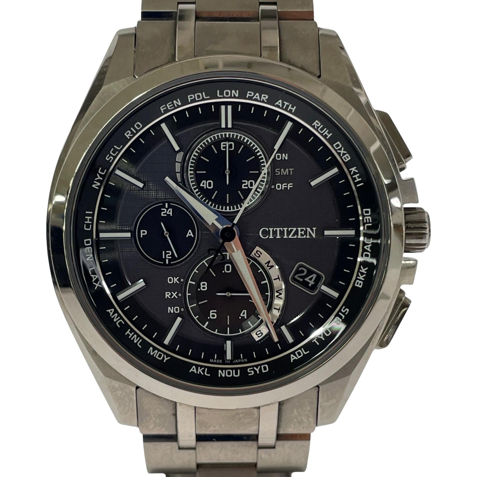 腕時計 ATTESA Eco Drive ソーラー/チタン シルバー