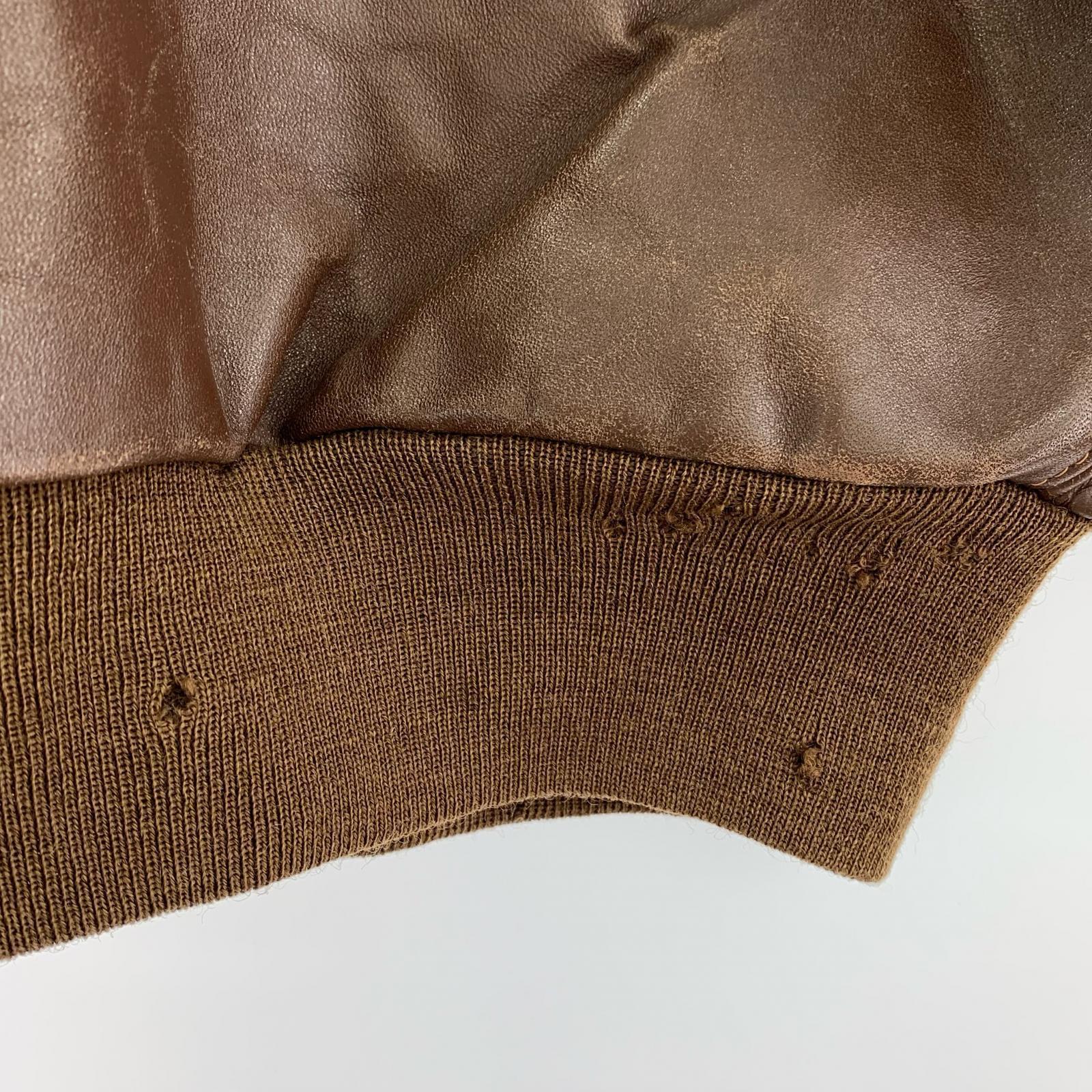 レザージャケット EASTMAN LEATHER 初期 TYPE A-2 (38) 38 ブラウン