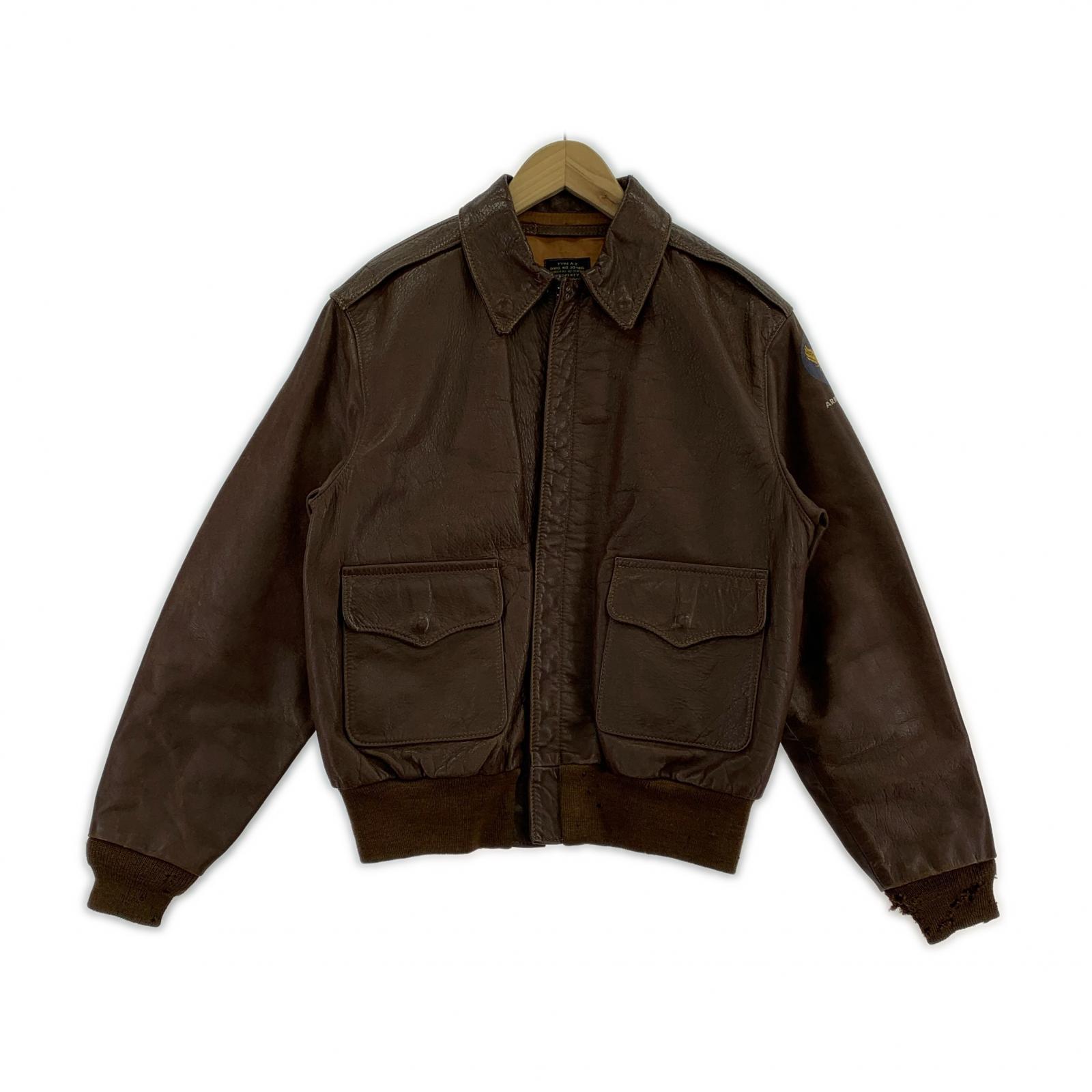 レザージャケット EASTMAN LEATHER 初期 TYPE A-2 (38) 38 ブラウン