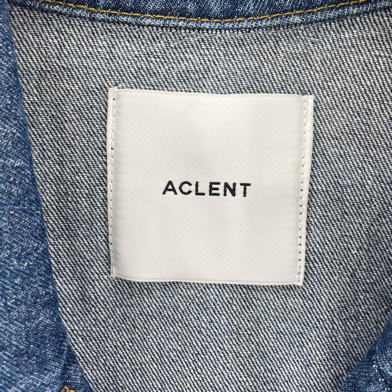 デニムジャケット ACLENT デニムダブルジャケット ブルー