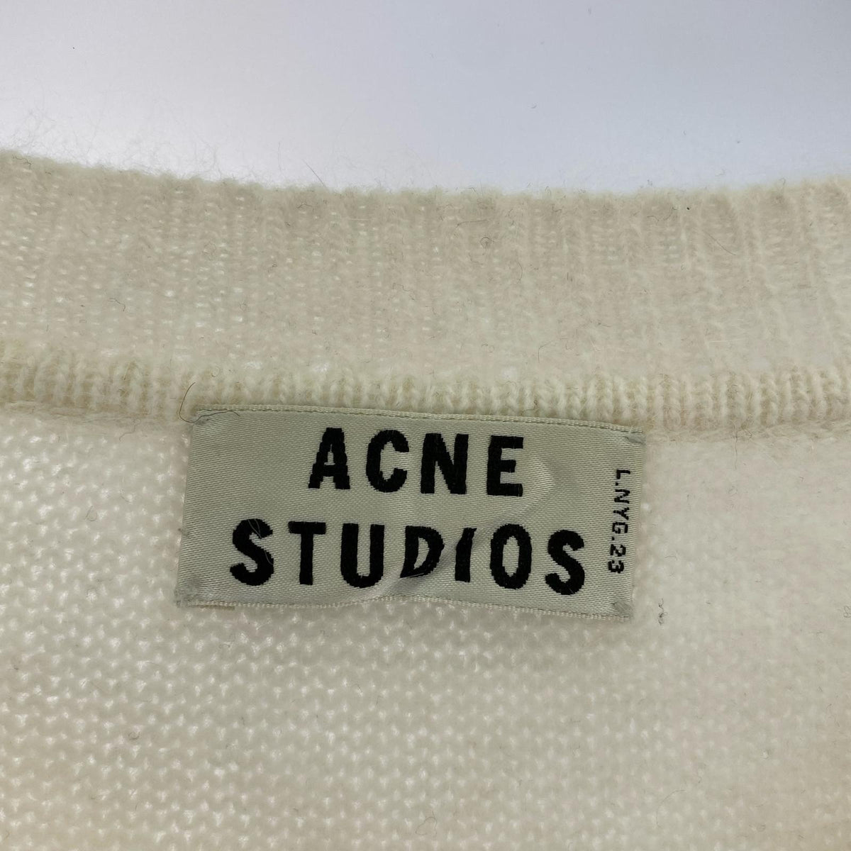 ニット アンゴラニット WHT S S ホワイト