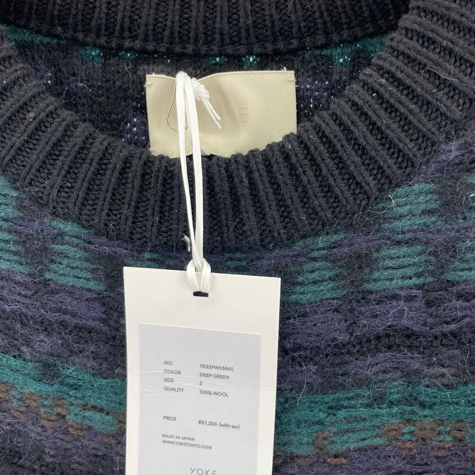 ニット 23AW クルーネックニット 2 YK23FW0584S ブラック