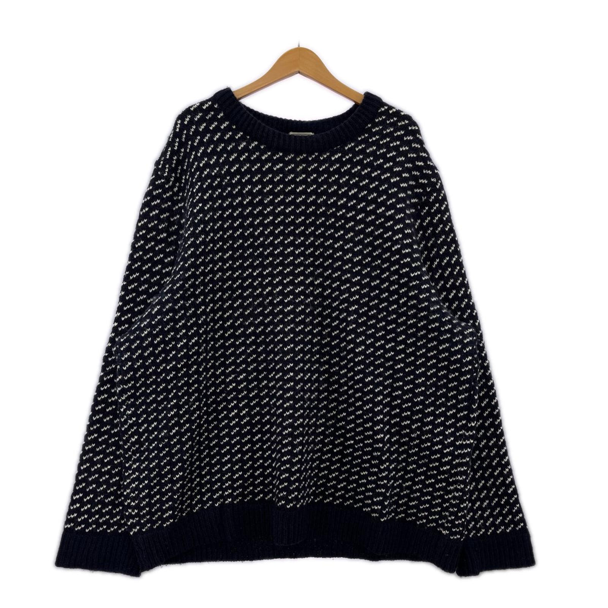 ニット 00s birds eye ノルウェー製 XXL-REG NVY
