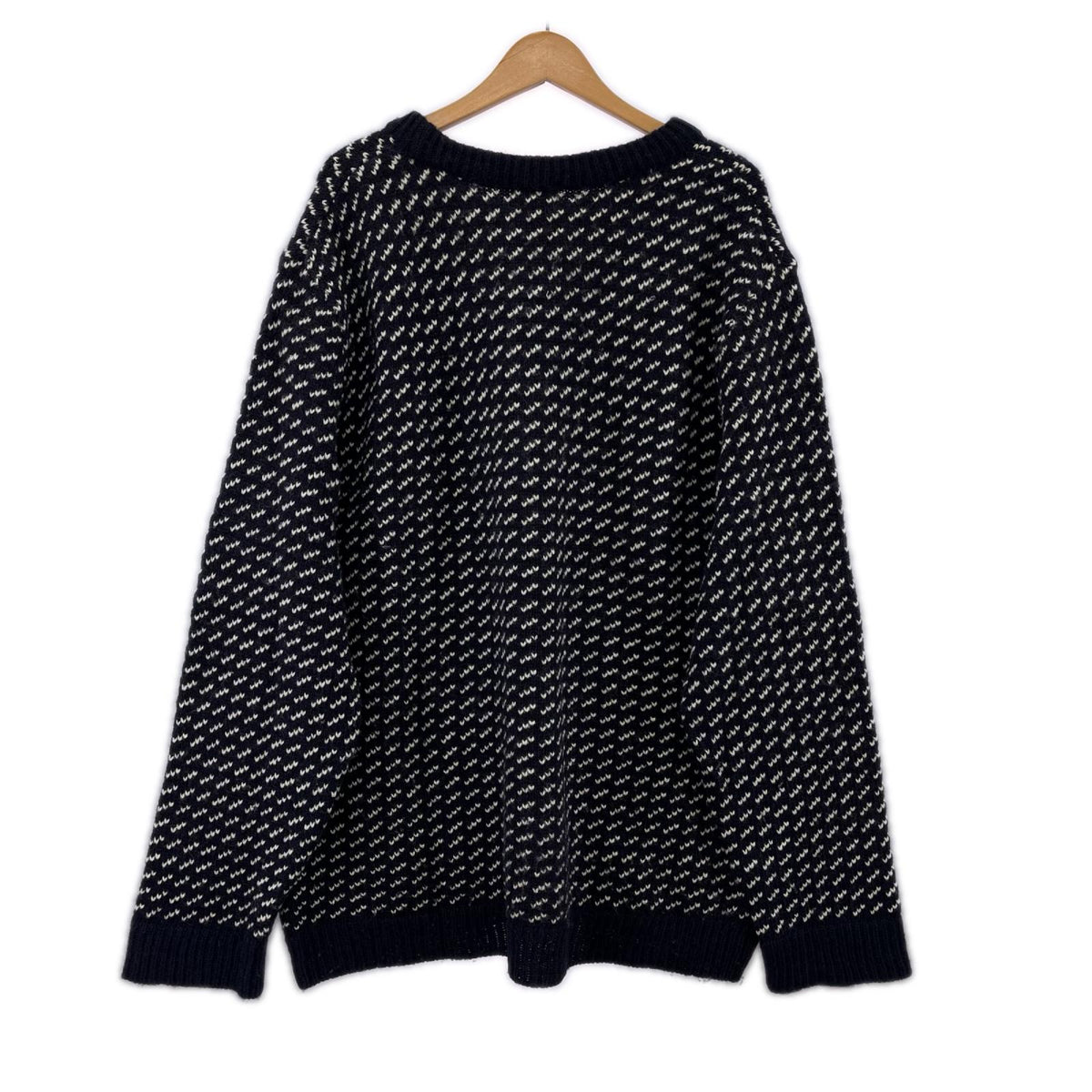 ニット 00s birds eye ノルウェー製 XXL-REG NVY