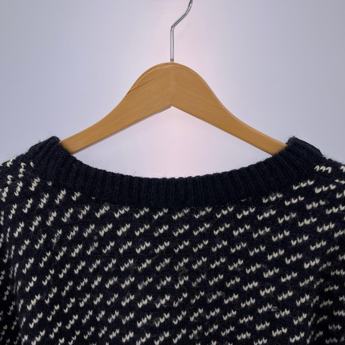 ニット 00s birds eye ノルウェー製 XXL-REG NVY