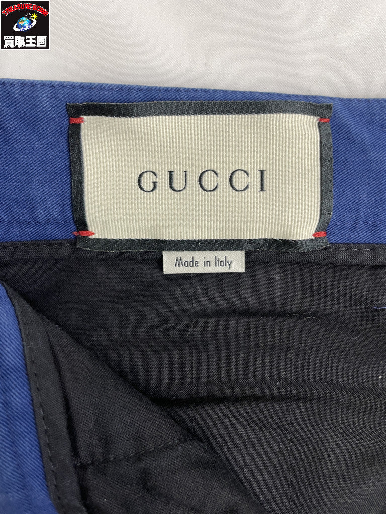GUCCI コットン サイド シェリーライン パンツ