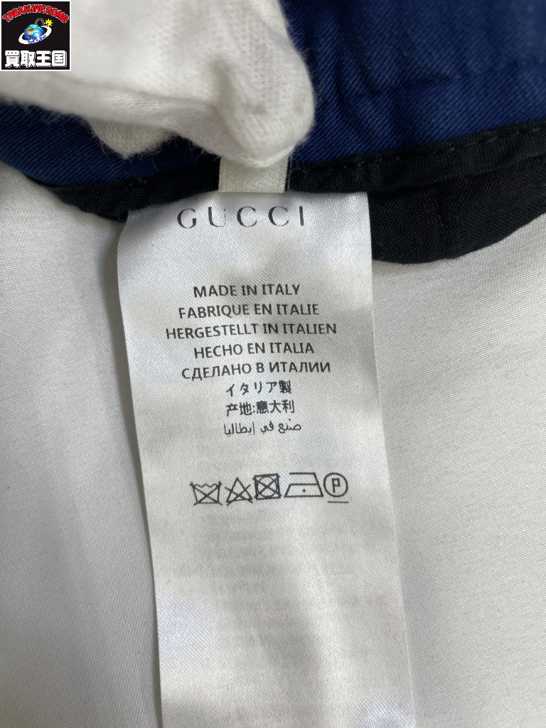 GUCCI コットン サイド シェリーライン パンツ